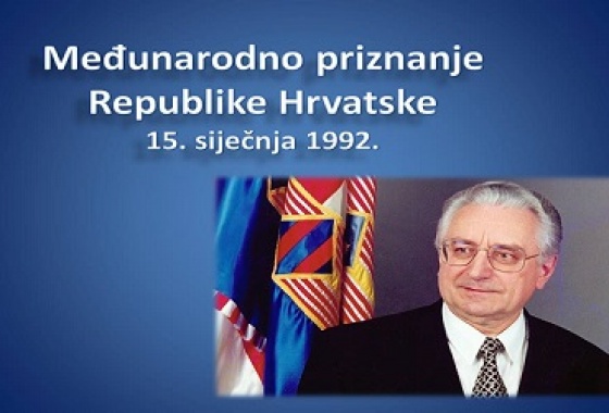15. siječnja – Dan međunarodnog priznanja Republike Hrvatske i Dan mirne reintegracije hrvatskog Podunavlja